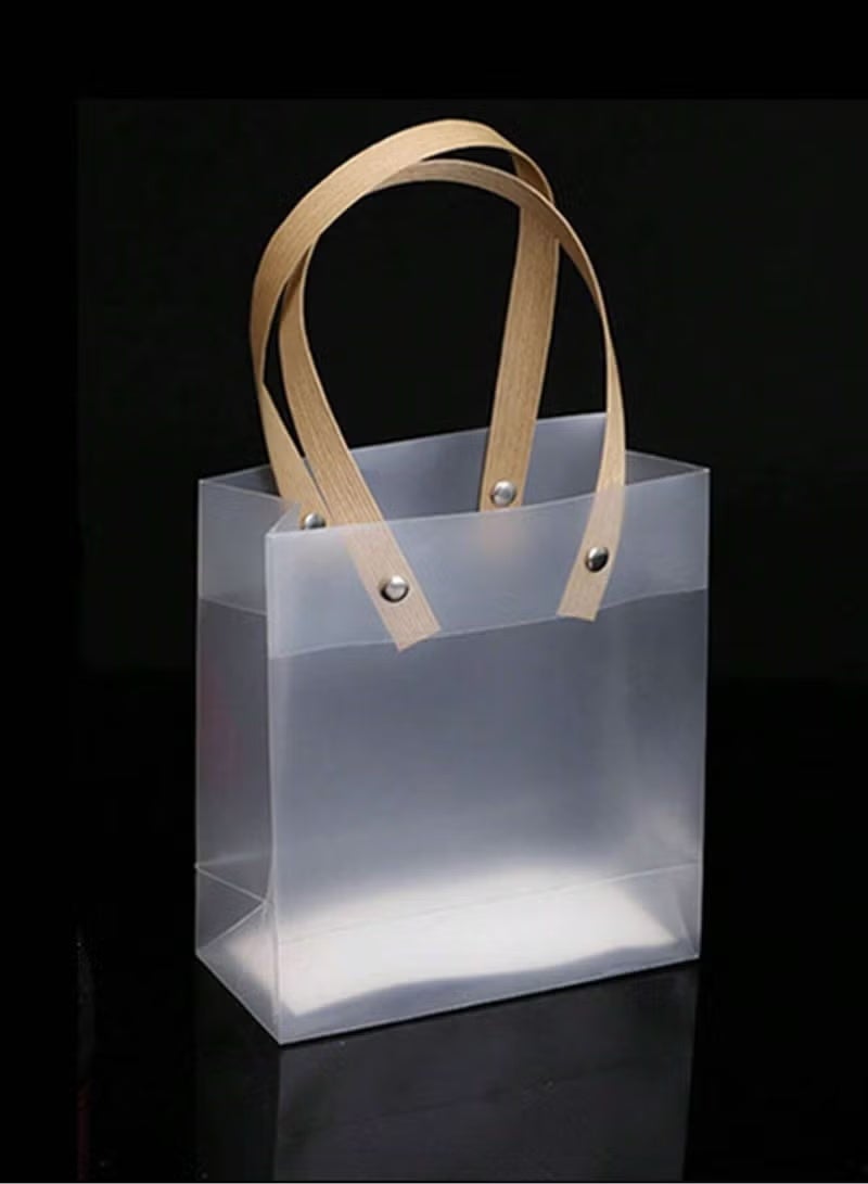 12 Piece Transparent Gift Bag Set – 22x8x22 cm Reusable Clear Gift Bags for Presents, Party, Birthday, Wedding, Festival - Image 4
